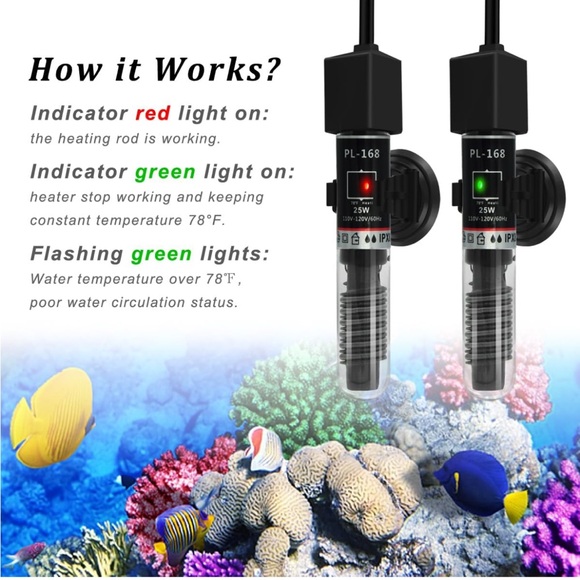 25W Small Aquarium Betta Heater with Free Thermometer Strip- NIB - Picture 5 of 6